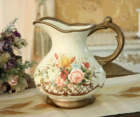 厂家直销 陶瓷工艺品 创意礼品彩绘陶瓷花瓶 花插 花器图片